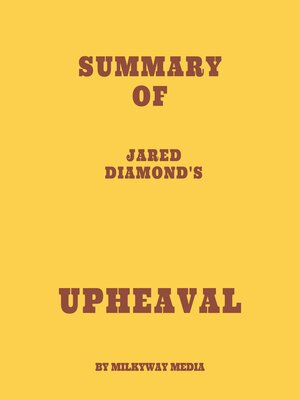 cover image of Summary of Jared Diamond's Upheaval